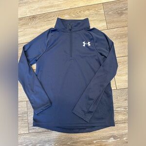 Under Armour Dark Blue HeatGear Half Zip Long Sleeve Shirt